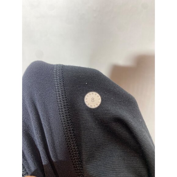 Lululemon Women's Rejuvenate Crop Pants 18" Blue Tied Gray Soft Nulu Size 8 - Picture 4 of 4